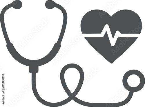 Stethoscope Heartbeat - Medical & Cardiology Health