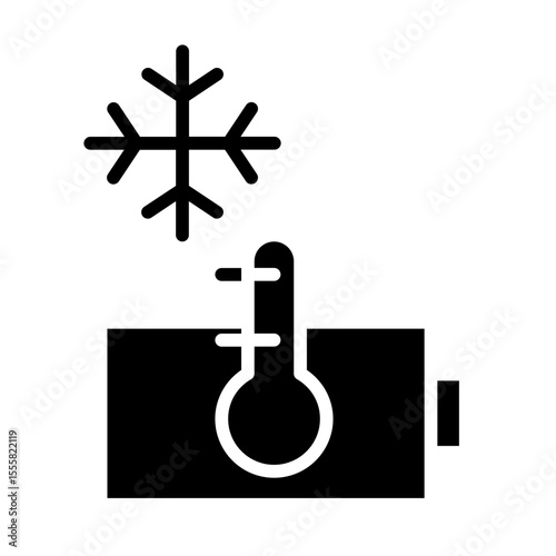 Cool temperature battery icon