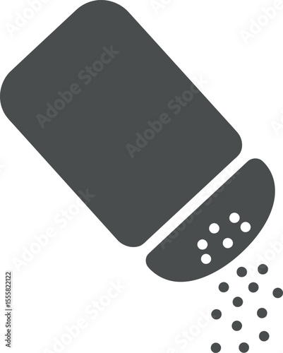 Pouring Salt Shaker Icon - Food Seasoning & Cooking Essential