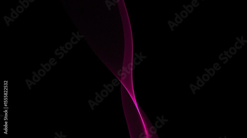 Pink sound line echo background animation in dark background.
