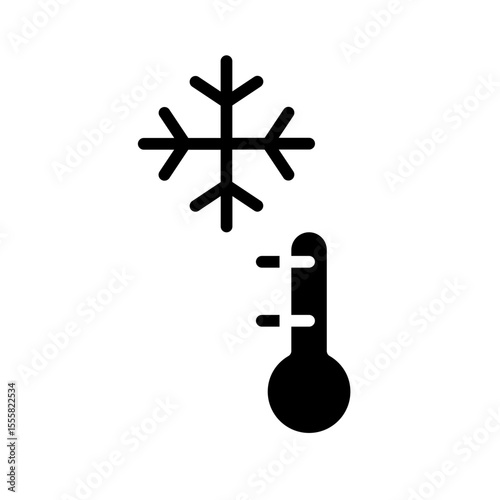 Cool thermometer icon