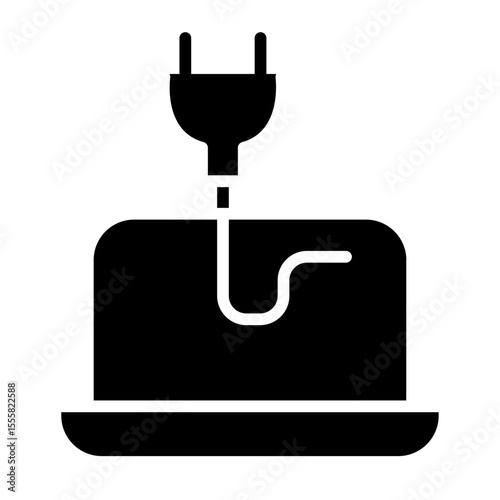 Charging laptop icon