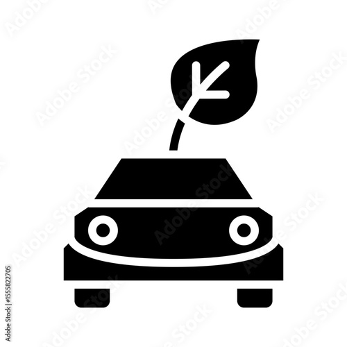 Eco car icon