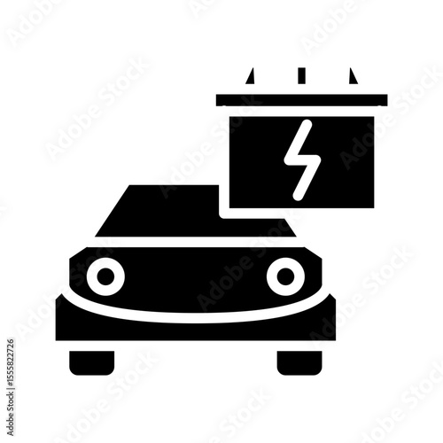 Electric car icon