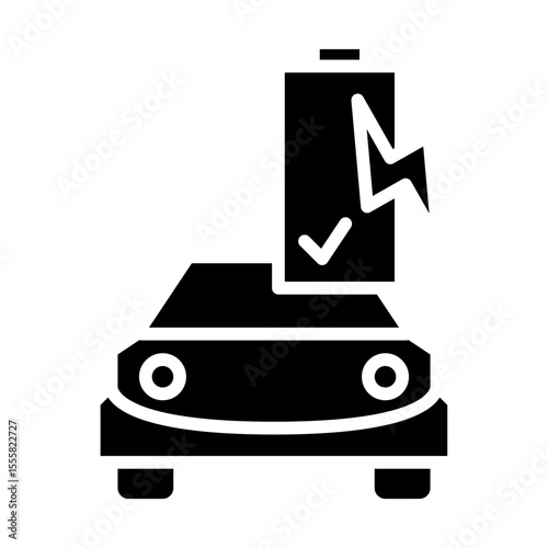 Electric car icon
