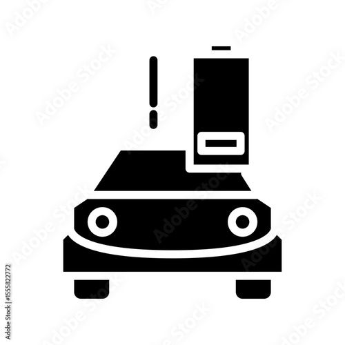 Broken car battery  icon