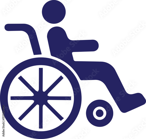wheelchair, disabled person, handicapped, medical equipment, accessibility, mobility aid, healthcare, disability, blue icon