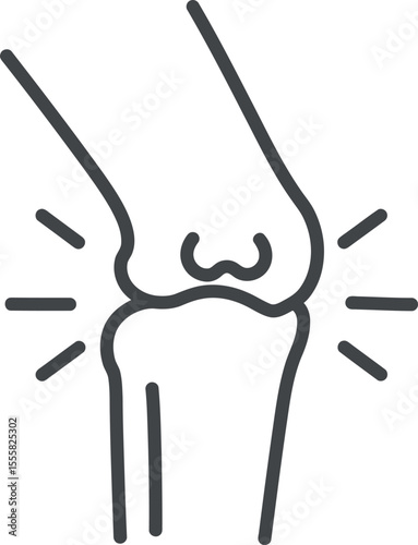 Knee Joint Pain - Arthritis & Bone Health Icon