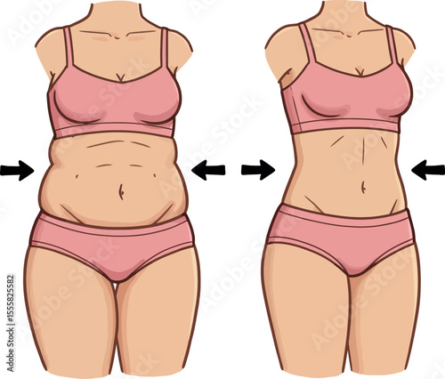 Before After Weight Loss - Body Transformation & Diet Progress