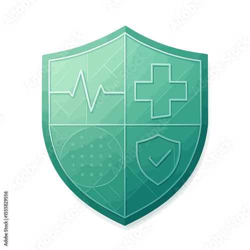 Protective shield with wellness metrics