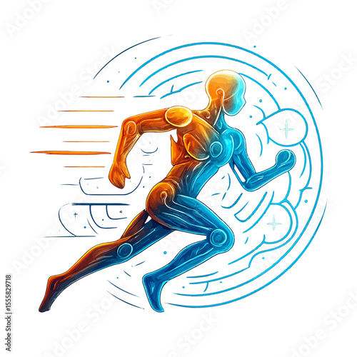 Dynamic motion figure with kinetic repair