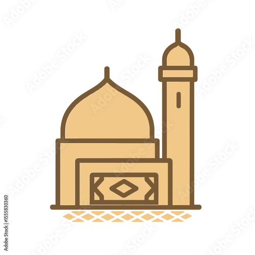 Prayer Room -  Contemporary mosque with prayer mat