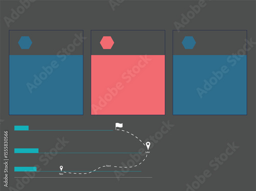 A flow direction business infographic is a visual tool that presents the steps of a business process in a sequential and easily understandable manner. By using arrows, icons, and appealing56667y67676