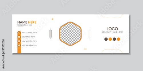 Email Signature Mockup Template.