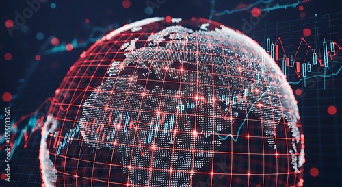 Global Data Visualization: Interconnected World with Financial Trends