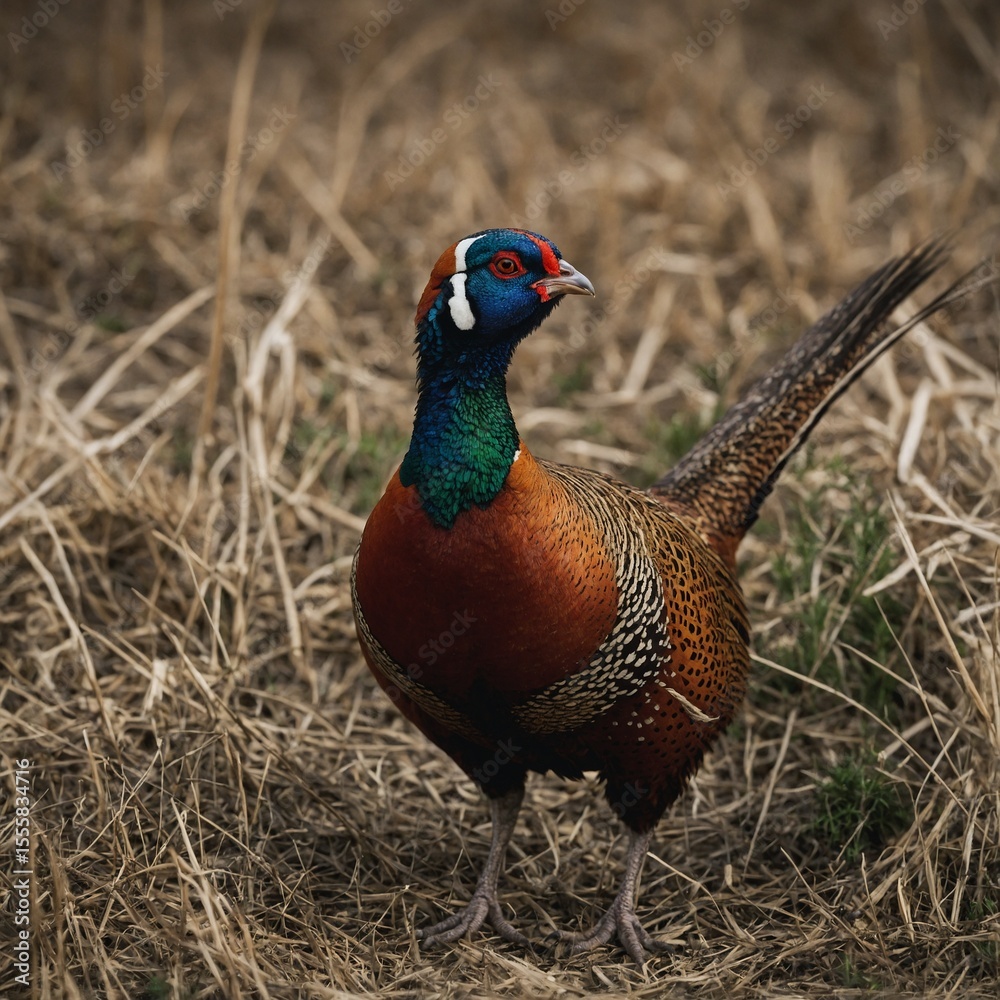 Naklejka premium pheasant in the wild
