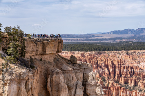 Bryce Point, Bryce Canyon National Park, Utah. Claron Formation, White limestone membe