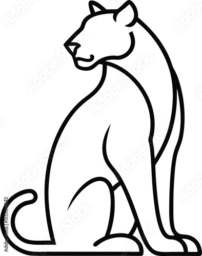 panther outline icon