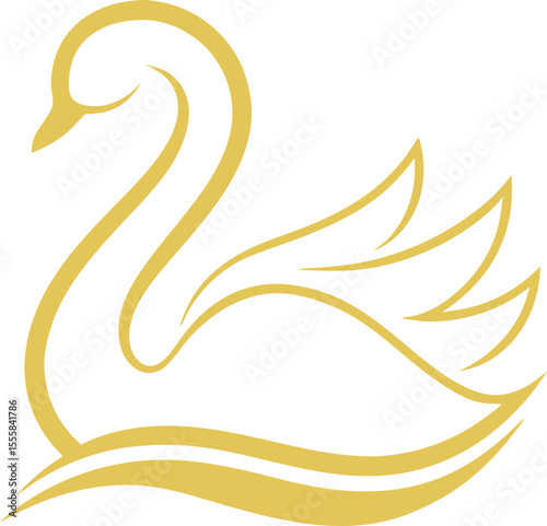 Abstract swan symbol