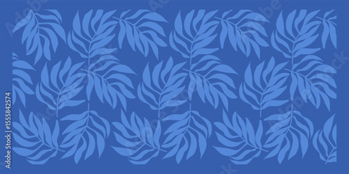 Abstract Matisse Leaves. Modern Leaves Background in Contemporary Minimal Style. Trendy Groovy Vector Illustration in Beige and Black Colors for T-Shirts, Wallpaper, Case Phone