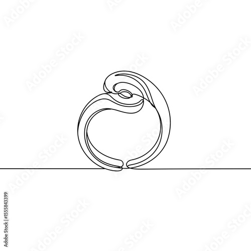 Adjustable ring isolated on white with elegant design concept of vector  
