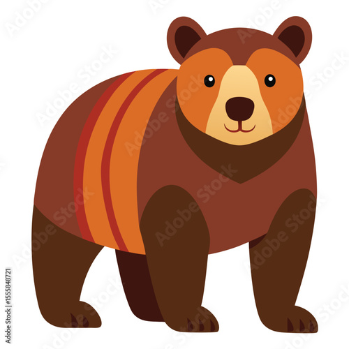bear vector image on white background