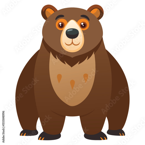 bear vector image on white background