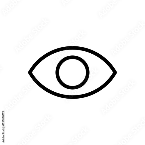 View or Eye symbol representing visibility, access control, monitoring, awareness, and interface toggles in applications or security visuals.