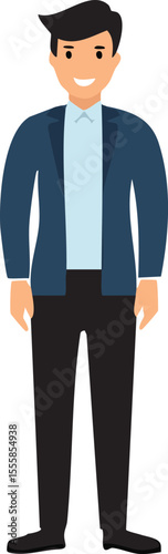 cartoon character of man