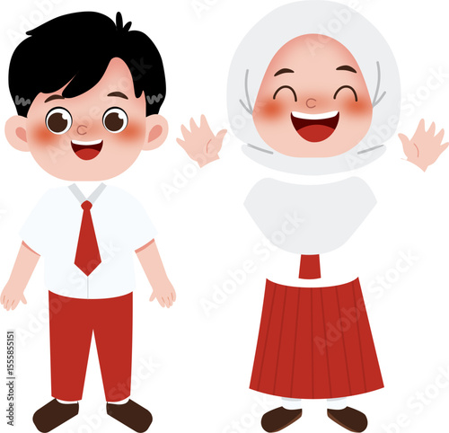 Happy student illustration