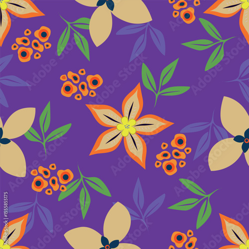 vintage floral seamless pattern. Rich with nostalgia and classic elegance, this pattern evokes the charm of a bygone era for print and textile