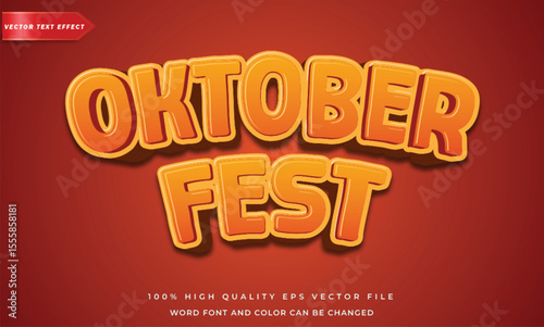 Oktoberfest 3d text effect
