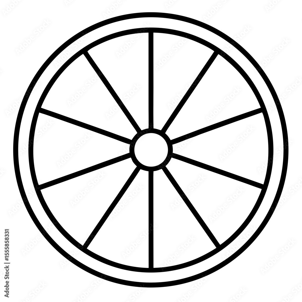 Fototapeta premium wheel on white background