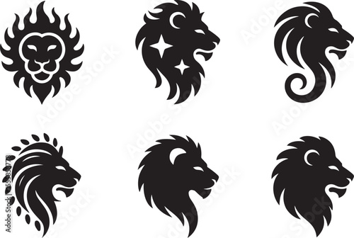 Wallpaper Mural Majestic Lion Head Tribal Tattoo Designs Vector Art Collection Torontodigital.ca