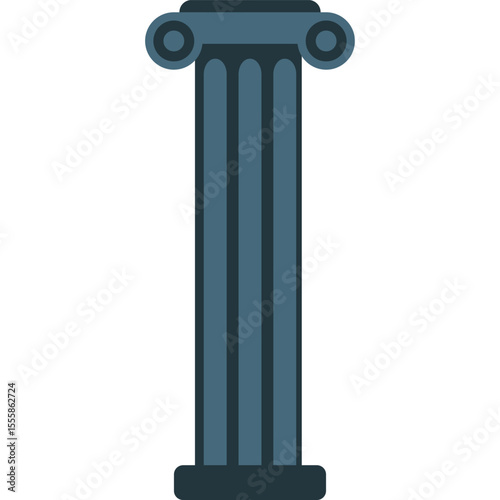 pillar vector flat illustration