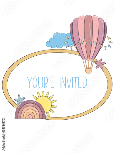 new born, birthday, kindergarten announcement, invitation, greeting card, baby shower, gender reveal template
