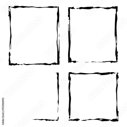 Set of grunge frames