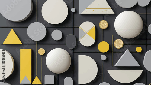 Collection of Black and White Heraldic Elements Shields Wreaths and Birds