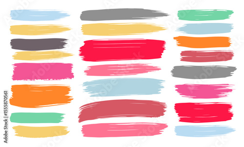 watercolor paint brush strokes