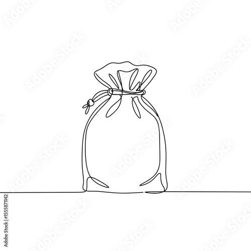 Aromatherapy pouch isolated on white background, concept of vector  