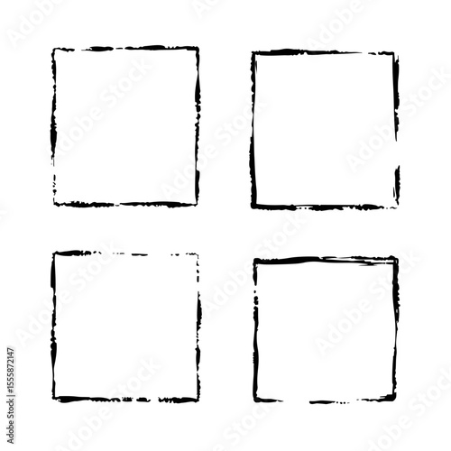 Set of grunge frames