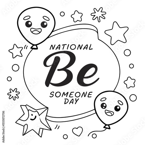 NATIONAL BE SOMEONE DAY vector illustration