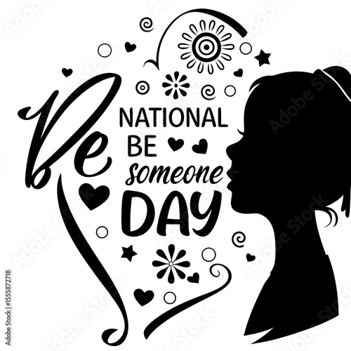 NATIONAL BE SOMEONE DAY vector illustration