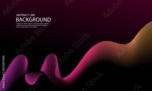 Abstract background with dynamic waves. Vector Illustration. Eps 10.