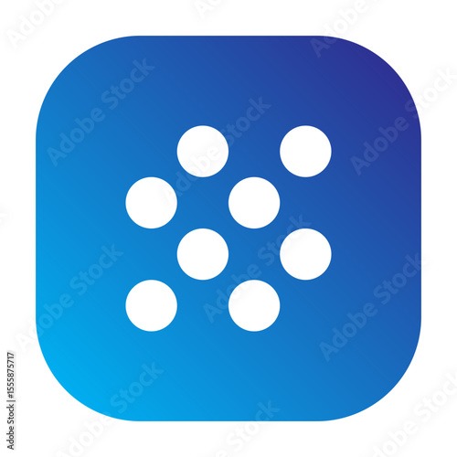 An icon symbolizing image or video grain, typically used in editing or filter settings.