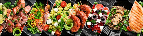 Fototapet Photo collage