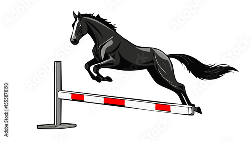 Elegant horse silhouette vectors and icons set featuring running horses, rearing pose, cowboy rider, and wild mustangs in black and white minimal design for versatile use