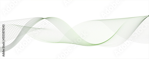 Abstract gradient grey wavy flowing dynamic smooth curve lines background. Digital future technology concept, presentation, Wave with lines created using blend tool. Curved wavy line, smooth stripe.
