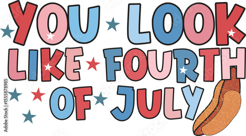 4th Of July Design Free Vector
