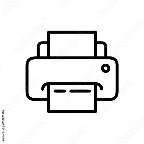 printer icon vector illustration